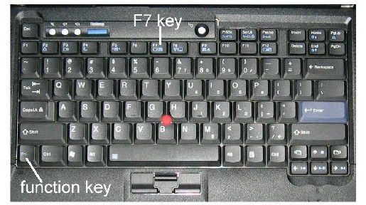 function + F7