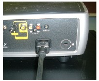 back of projector